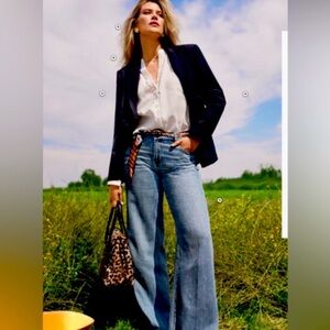 CAbi Ashbury Blue Flare & Wide Leg Jeans